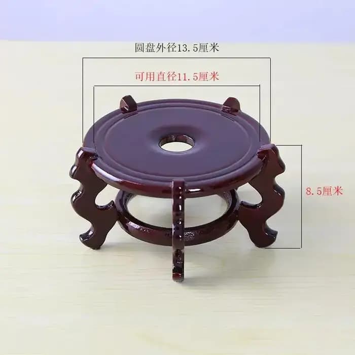 Natural Solid Wood Pedestal Crafts Vase Flower Pot Bonsai Plant Decorative Shelves Greenhouse Shelf