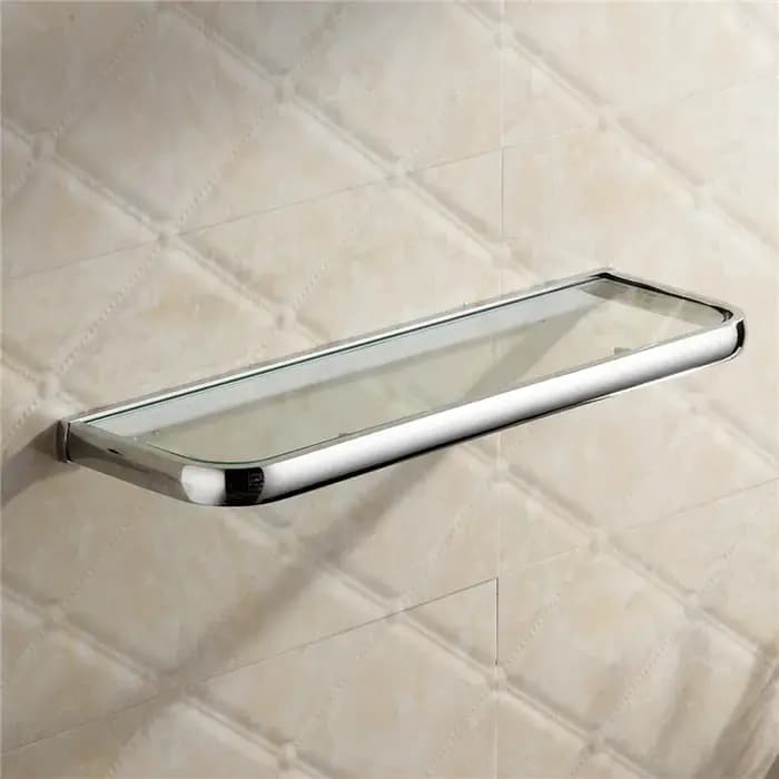 Vidric – étagère en verre chromé pour salle de bain