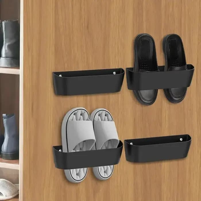 Boîte de rangement pour chaussures murale autocollante