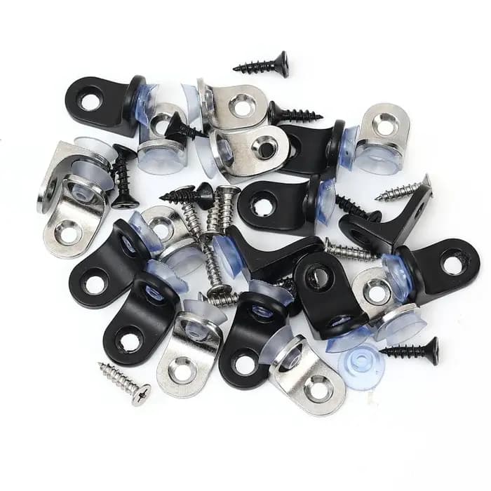 Supports de fixation à ventouse pour étagères, panneaux stratifiés, cloisons, armoires, supports de verre et quincaillerie de meubles – Fournitures de quincaillerie domestique