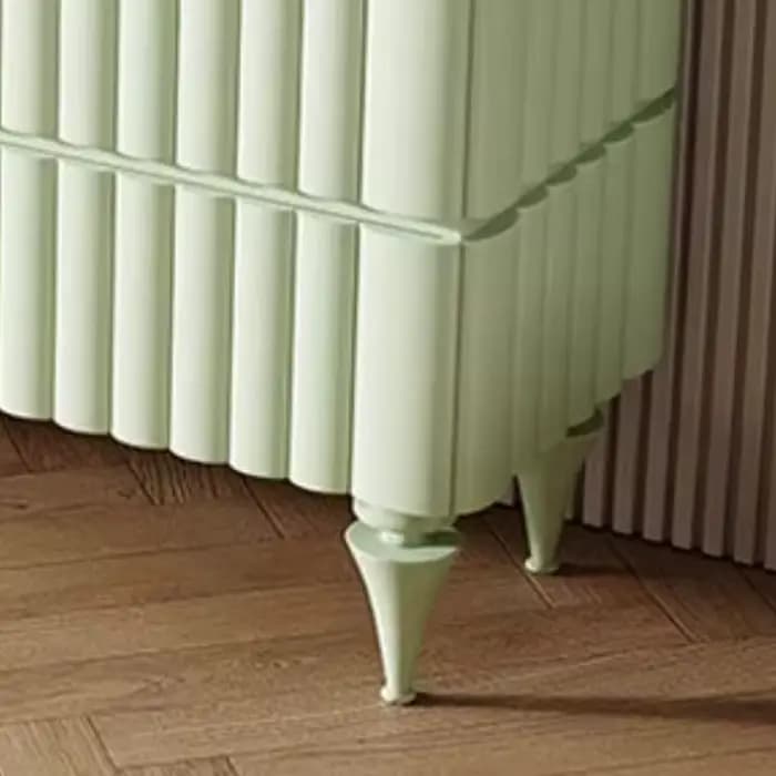 Vitrine sur pied vert crème pour filles
