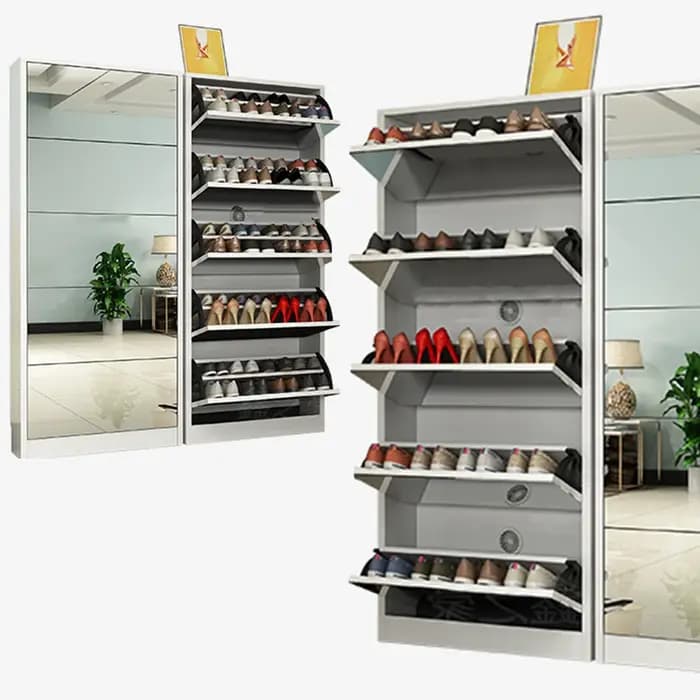 Étagère à chaussures pliante en bois Simple et moderne