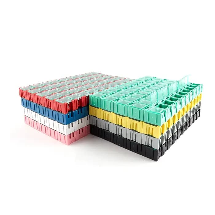 Kit de mini boîtes de rangement pour coordinateur électronique, conteneur, SMD, SMT, ensemble de 50