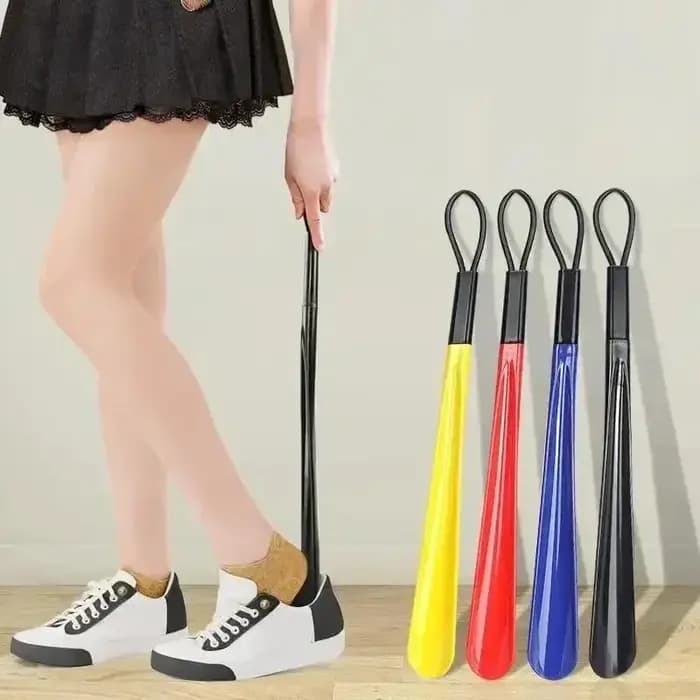 Corne à chaussures longue et flexible en plastique