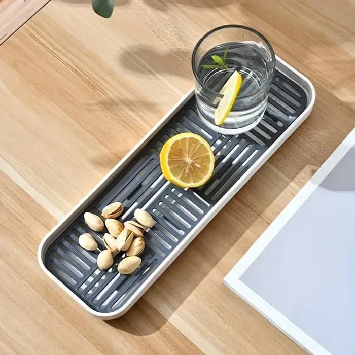 Organisateur d'évier de cuisine avec plateau d'égouttage