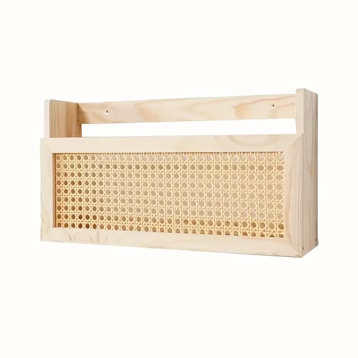 1 boîte de rangement murale de style rustique