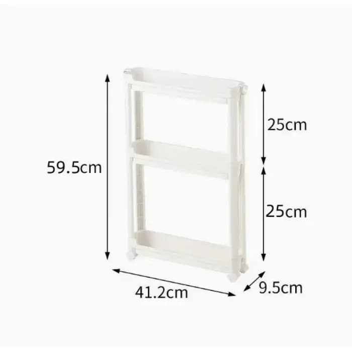 Armoire de rangement étroite multi-niveaux à placer derrière la porte