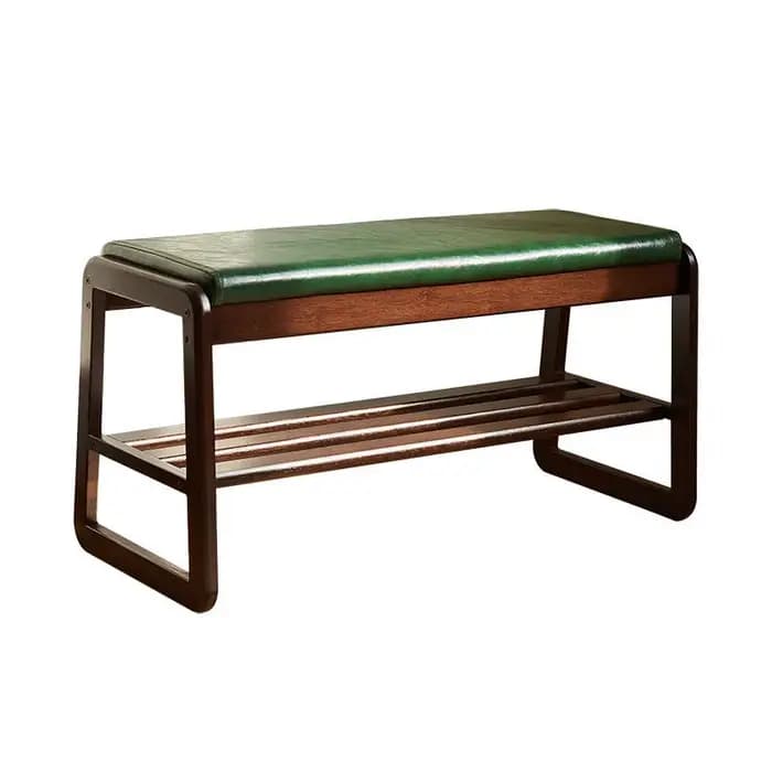 Tabouret à chaussures en bois massif pour la maison
