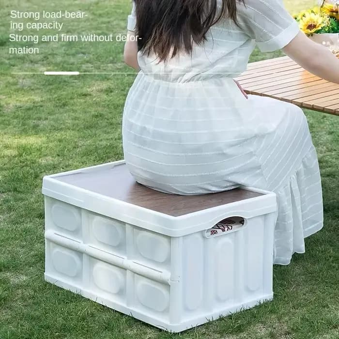 1 boîte de rangement de Camping en plein air avec couvercle