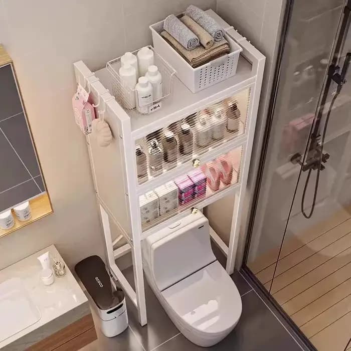 Étagères de rangement d'angle pour salle de bain