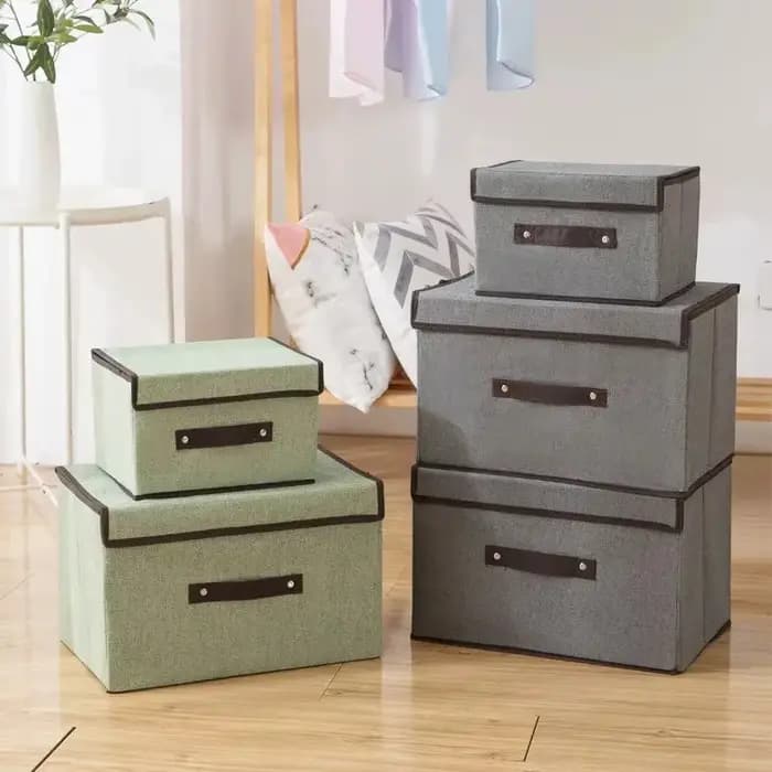 Boîte de rangement pliable en tissu Non tissé