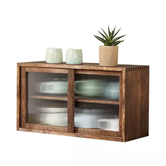 Boîte de rangement de bureau en bois massif