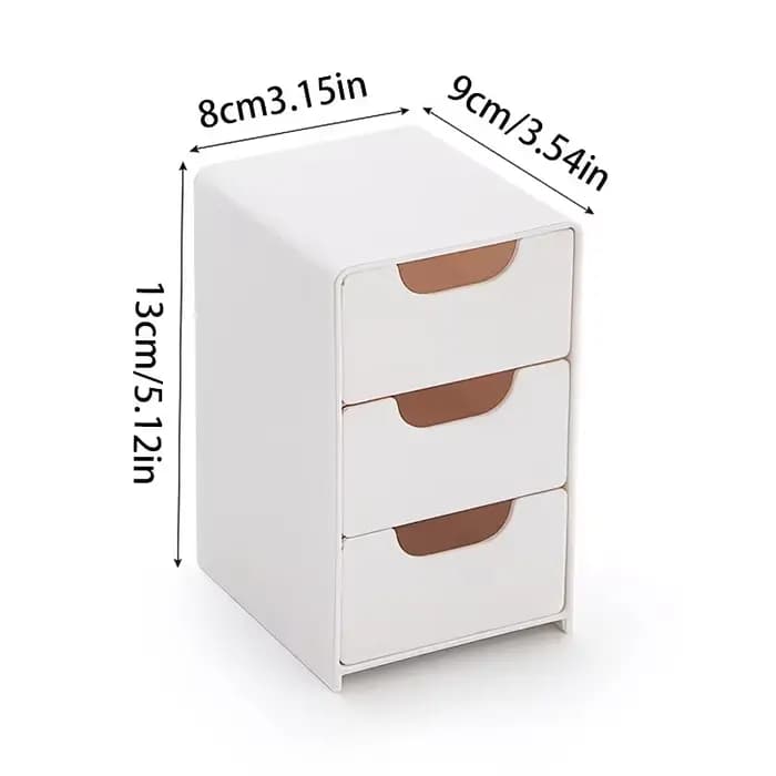 Boîte de rangement à trois niveaux de type tiroir