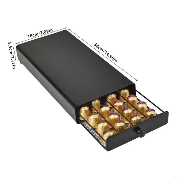 Tiroir rangement pour dosettes café pour 40 Capsules