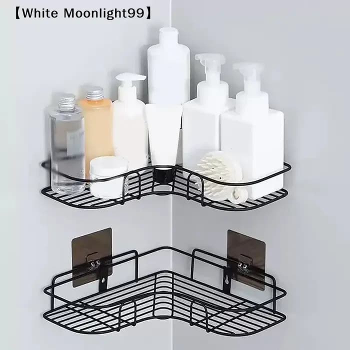 maveraWhite étagère triangulaire de salle de bain aucun perçage requis support de rangement de cuisine mural