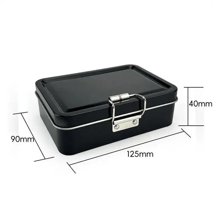 Kit carré boîtes à biscuits en fer blanc avec couvercle anti-poussière maison chen bureau StoraGe étain durabLe boucle boîte en fer de haute qualité