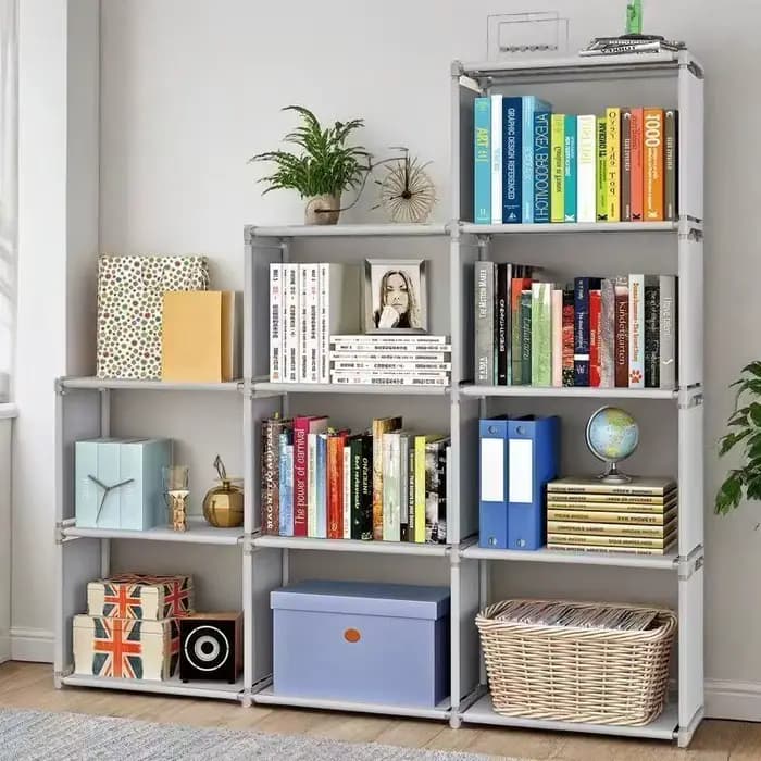 Étagère de rangement simple en métal multi-niveaux
