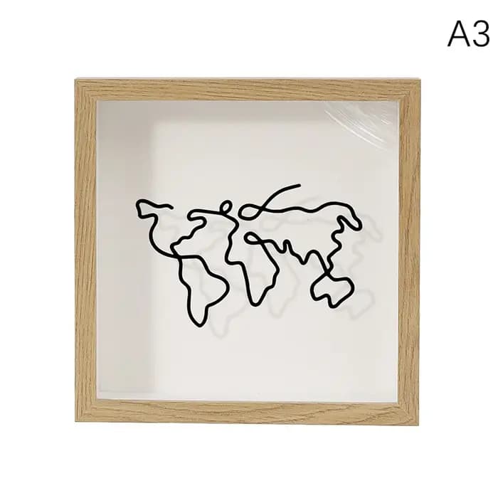 Boîte d'Ombre avec Fente pour Billets de Voyage, Rangement de Carte, Cadre, Souvenir, Aventure