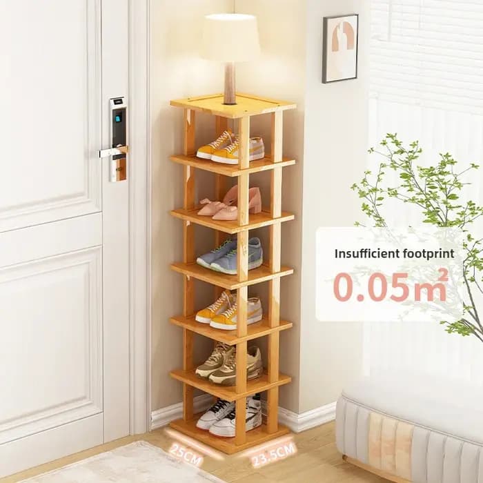L'artefact de stockage de chaussures multicouche de porte économique pour la maison permet d'économi