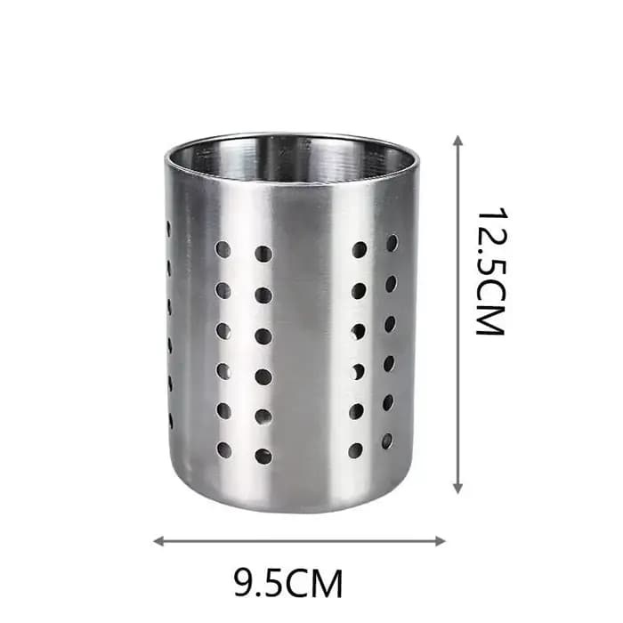 Boîte de rangement pour baguettes cylindriques en acier inoxydable, 1 pièce, adaptée aux cuisines do