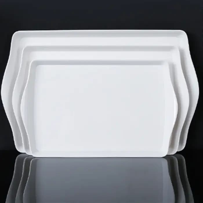 Plateaux plats de rangement de cuisine en mélamine