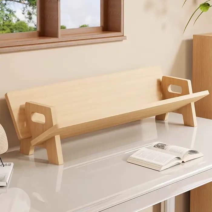 Bibliothèque de bureau en bois