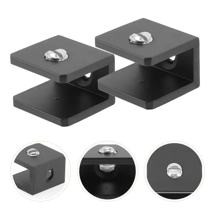 8 supports de tablette en verre robustes à fixation murale pour salon, salle de bain, étagères flott