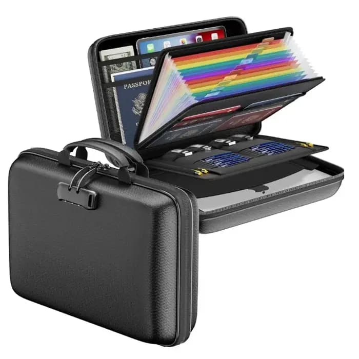 Organisateur de fichiers ignifuge avec serrure