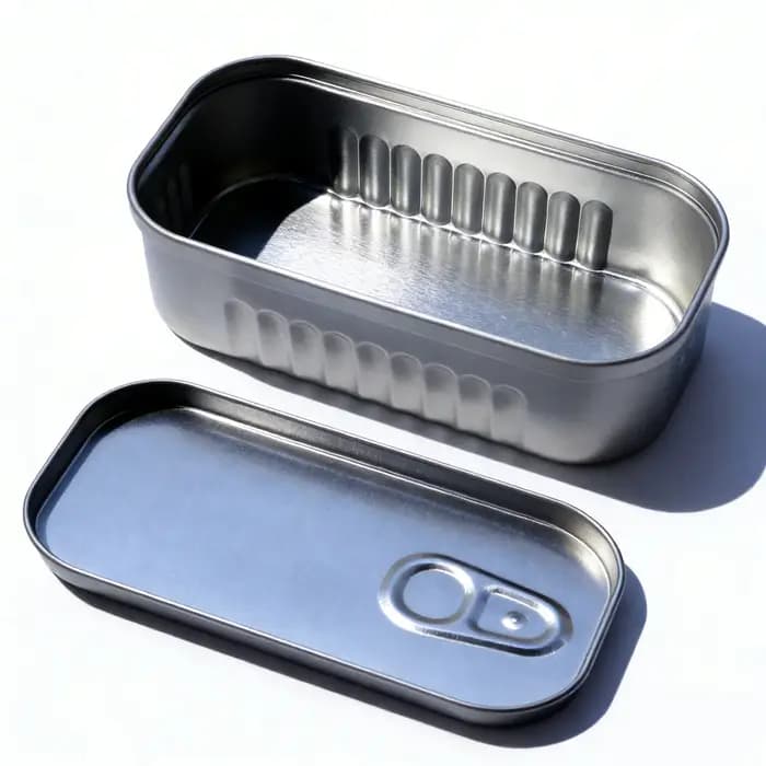 Boîte de rangement en forme de boîte de conserve de sardines