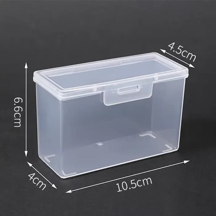 Boîte de rangement en plastique transparente pour cartes à jouer