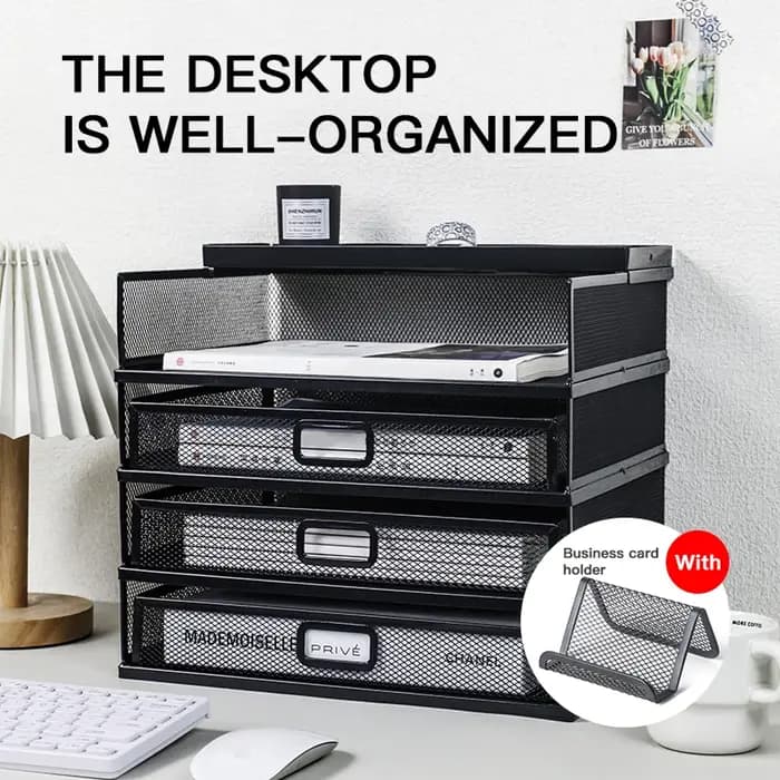 Support de rangement de bureau avec tiroir