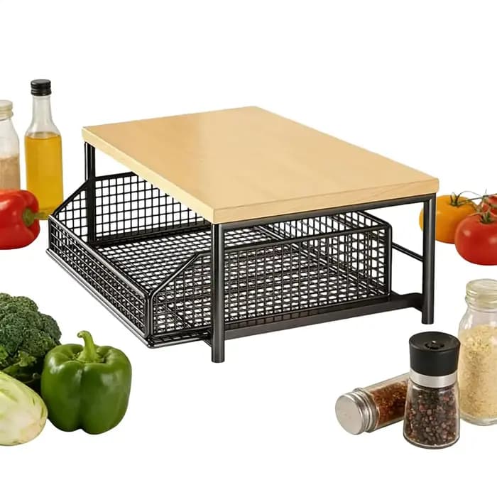 Étagère de rangement pour micro-ondes de cuisine moderne