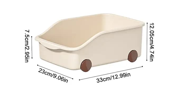 Boîte de rangement de bureau à grande ouverture