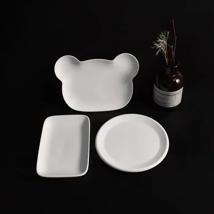 Moule bricolage plat en plâtre moules plateau fait à la main