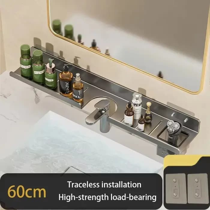 Étagère de rangement murale pour salle de bain