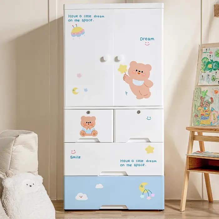 Pantalon détachable armoire moderne tiroir pliable chambre