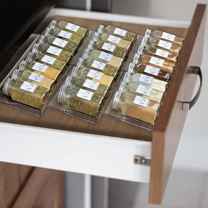 Organisateur de tiroir à épices extensible 2 pièces