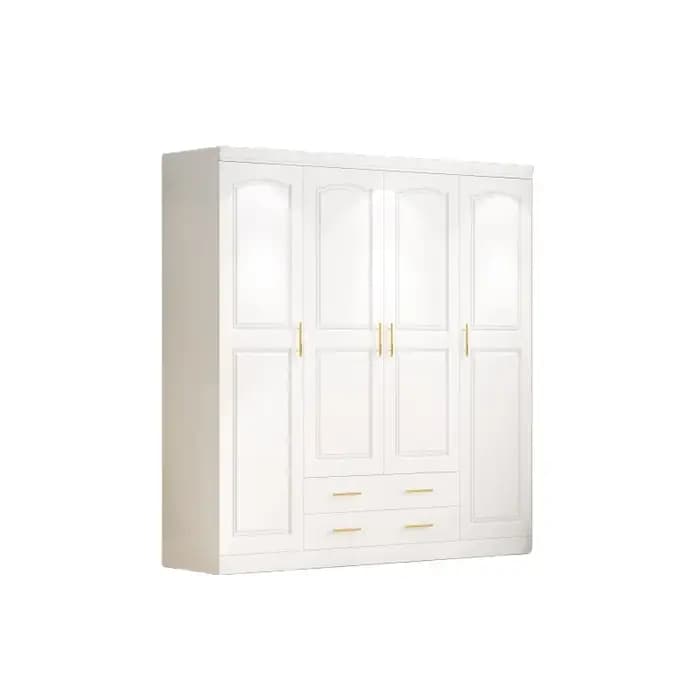 Armoire de luxe européenne moderne blanc femmes affichage Armable garde-robe organisateur