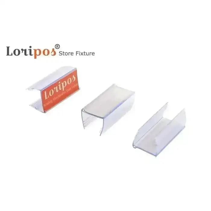 Clip de fixation pour étagère en verre ou bois, 6 cm x 2,25 cm, support d'étiquette de prix, porte-é