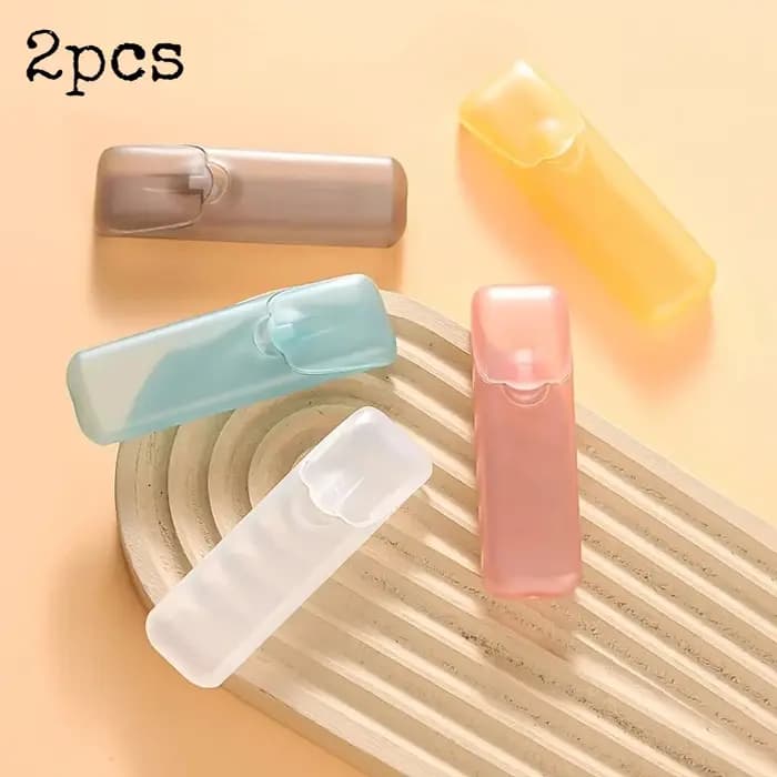 Mini boîte de rangement de cure-dents avec couvercle