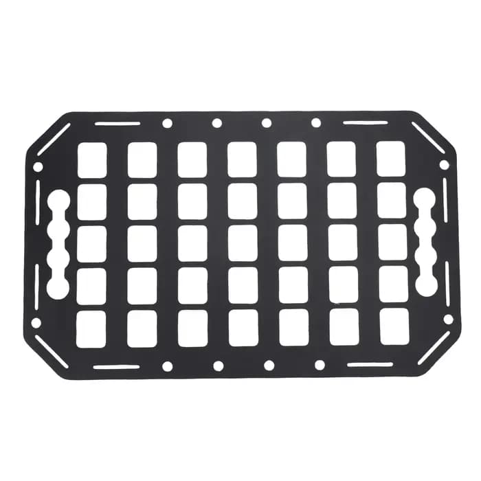 Panneau Molle pour benne de camion 15x9.25x0.08in en aluminium, compatible avec rail L, pour rangeme