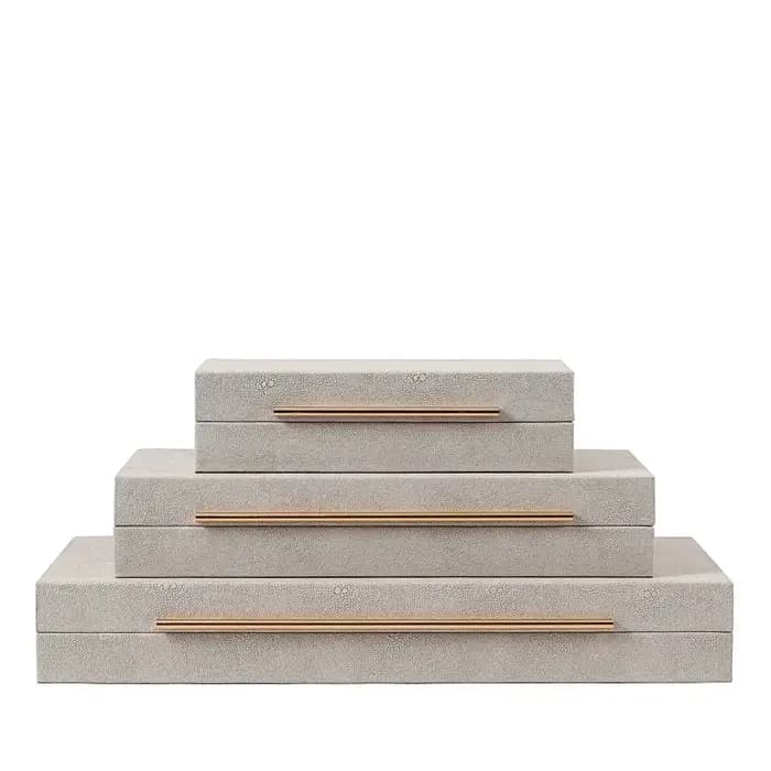 Boîte de rangement en cuir pour chambre à coucher
