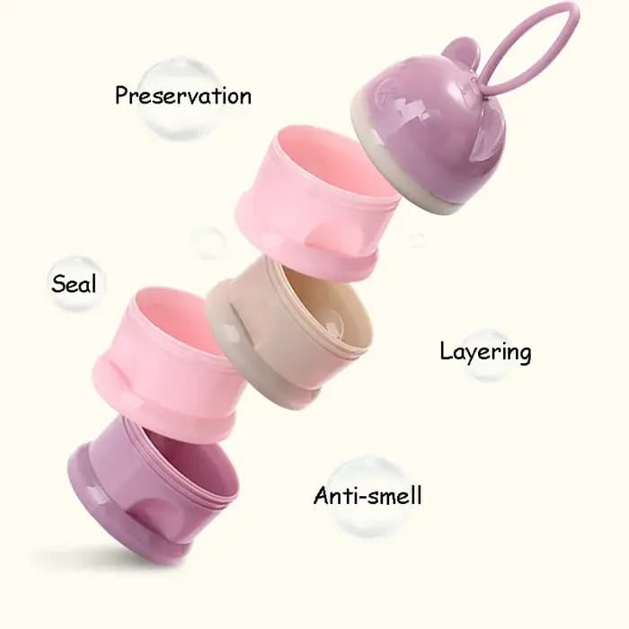 Boîte de stockage de lait en poudre amovible pour bébé