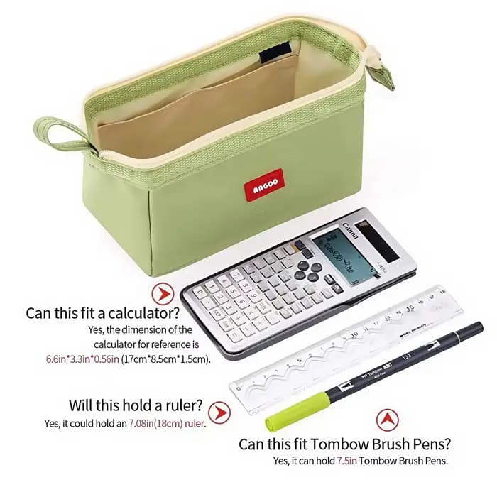Trousse à crayons de grande capacité avec porte-stylo