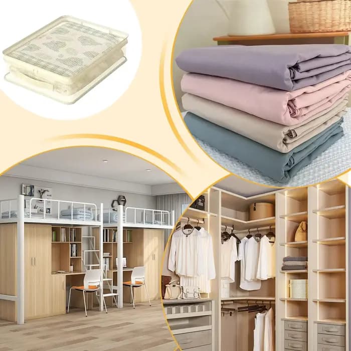 Sac de rangement empilable avec poignée pour draps