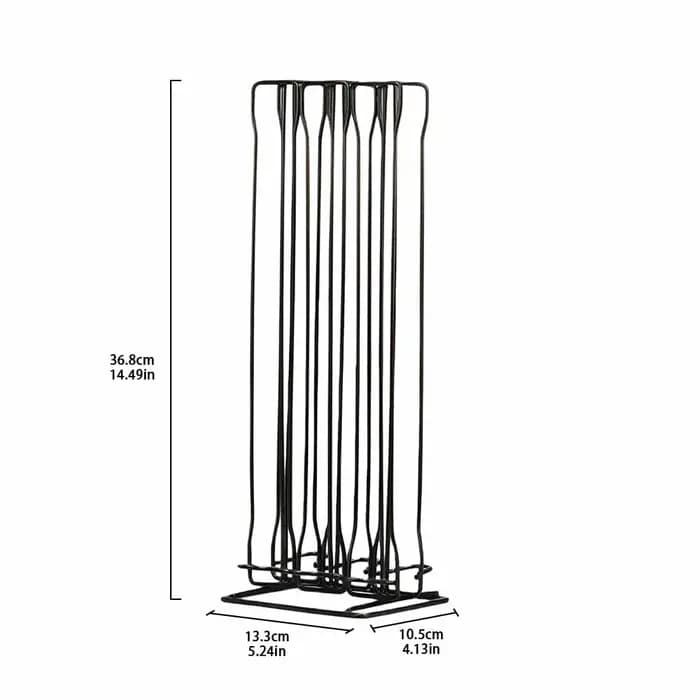 Support de rangement pour capsules de café en fer (60 capsules)