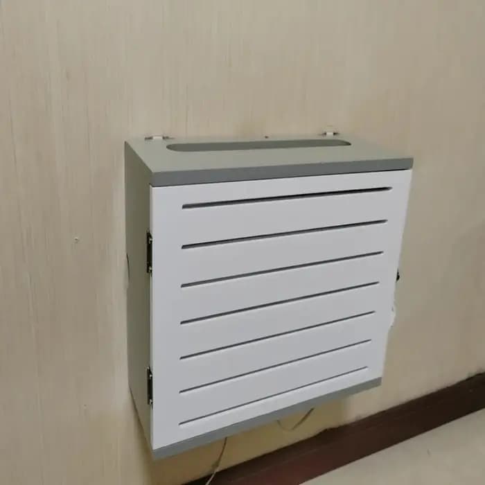 Boîte de rangement multimédia en bois