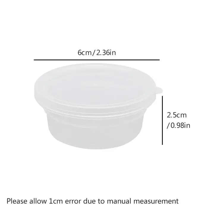 Pack de 20 boîtes rondes transparentes pour l'artisanat