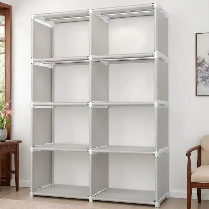Étagère de rangement simple en métal multi-niveaux