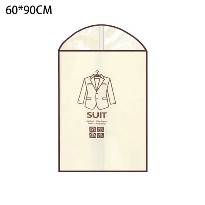 Housse de rangement suspendue avec fermeture éclair pour vêtements, costumes, manteaux, robes, hauts